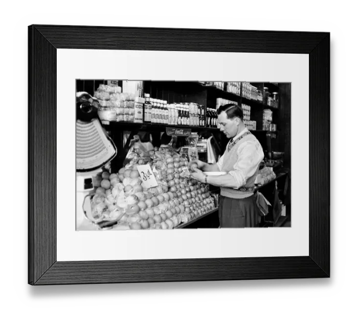 Framed Print : Polish Shopkeeper Framed Print : Polish Shopkeeper