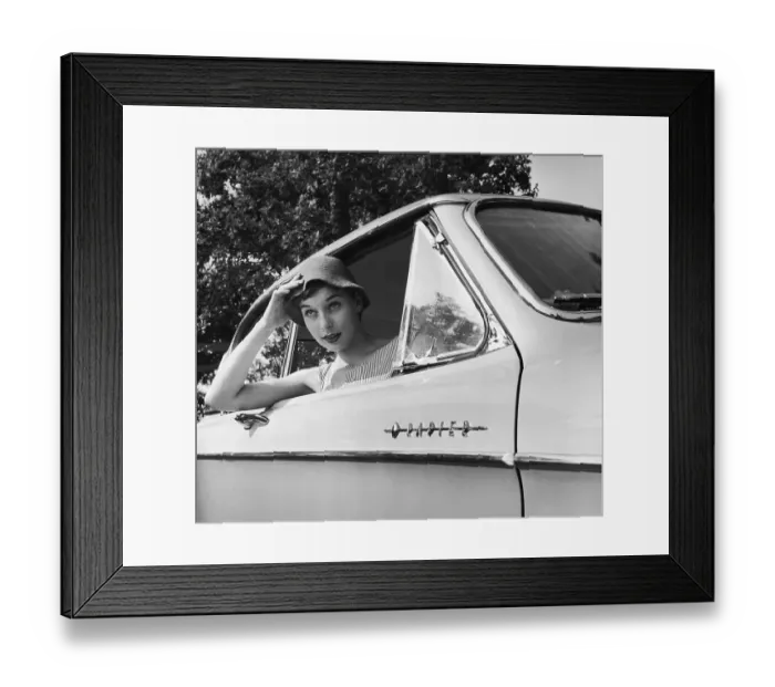 Framed Print : Behind The Wheel