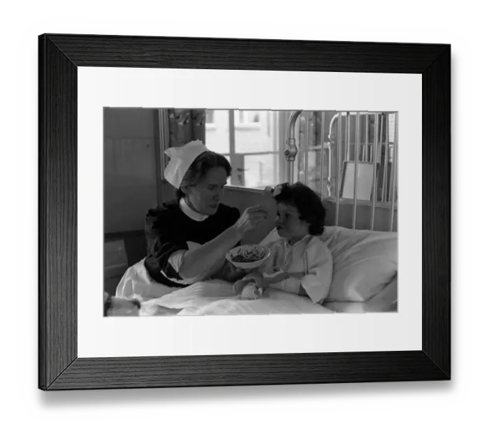 Framed Print : Hospital Mealtime Framed Print : Hospital Mealtime