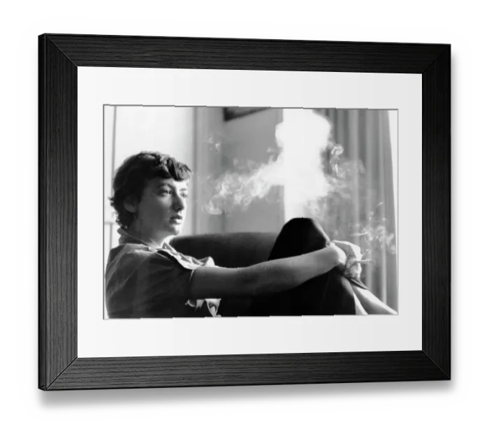 Framed Print : Francoise Sagan In Paris Framed Print : Francoise Sagan In Paris