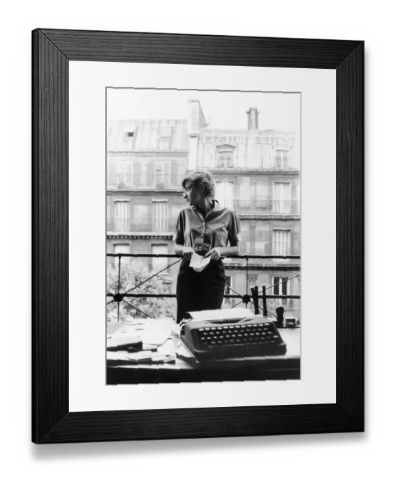 Framed Print : Francoise Sagan At Home Framed Print : Francoise Sagan At Home