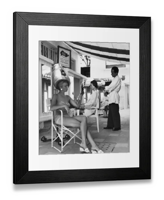 Framed Print : Riviera Hair-Do Framed Print : Riviera Hair-Do