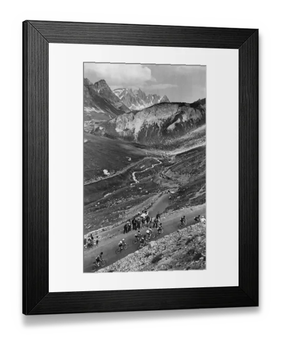 Framed Print : Riders On Col Du Galibier Framed Print : Riders On Col Du Galibier