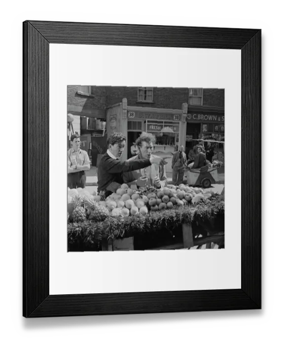 Framed Print : Frankie Howerd And Alexander Mackendrick On Set, 1955 Framed Print : Frankie Howerd And Alexander Mackendrick On Set, 1955