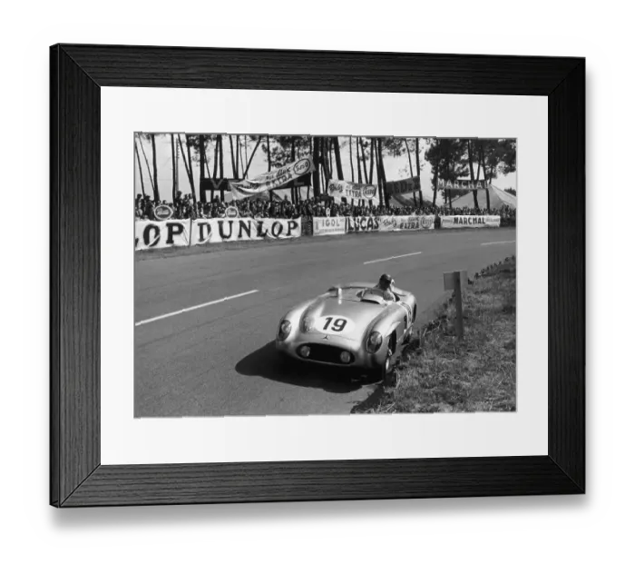 Framed Print : Fangio At Le Mans