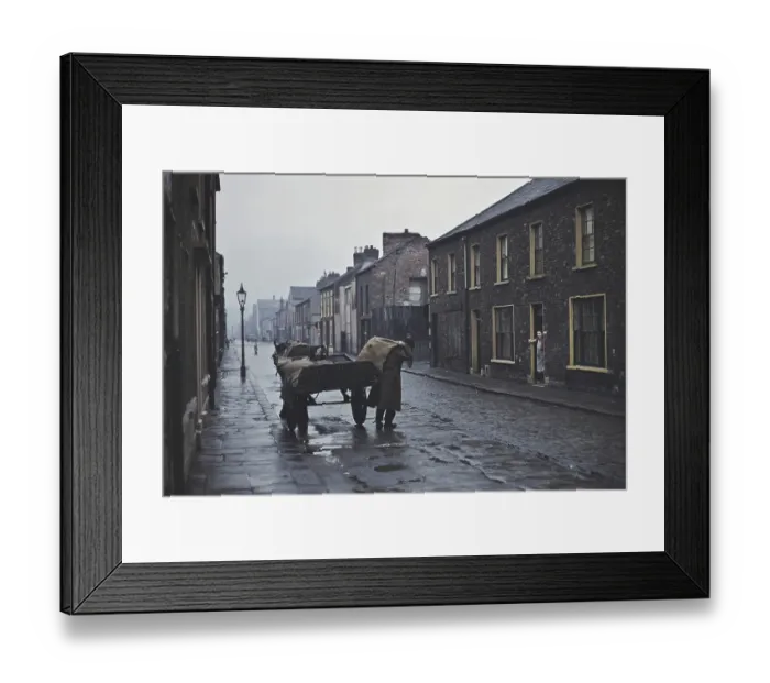 Framed Print : Coal Delivery In Belfast Framed Print : Coal Delivery In Belfast