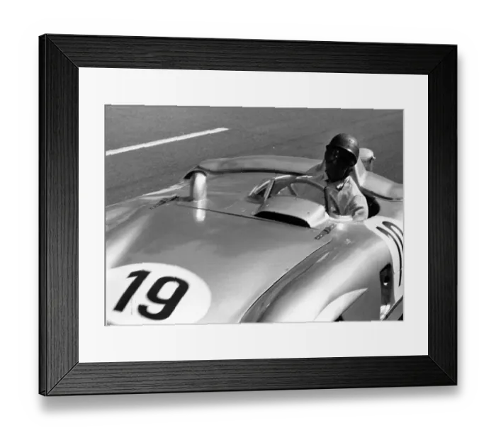 Framed Print : Fangio At Le Mans Framed Print : Fangio At Le Mans
