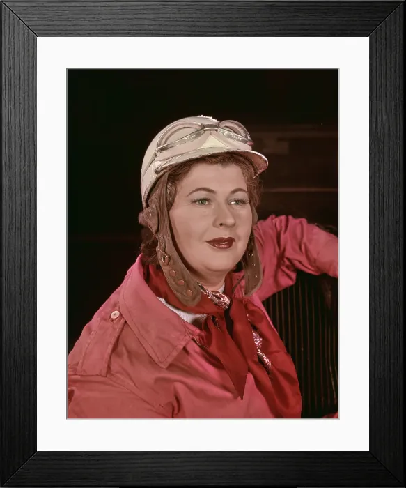 Framed Print : Portrait of Racing Driver Tanya Crouch Framed Print : Portrait of Racing Driver Tanya Crouch