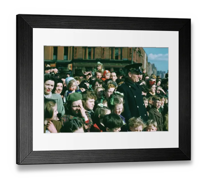 Framed Print : St Patrick's Day Crowd Framed Print : St Patrick's Day Crowd