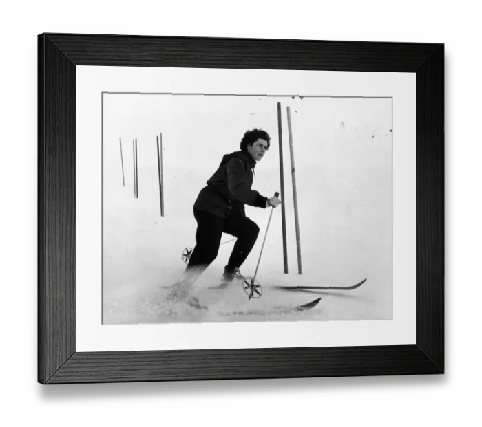 Framed Print : Slalom Skier Framed Print : Slalom Skier