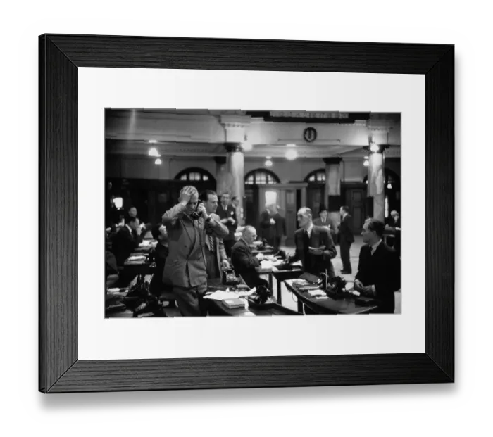 Framed Print : Trading Floor Framed Print : Trading Floor