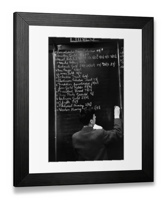 Framed Print : Blackboard Finance