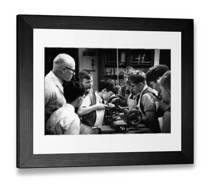 Framed Print : Machine Tool Lesson Framed Print : Machine Tool Lesson