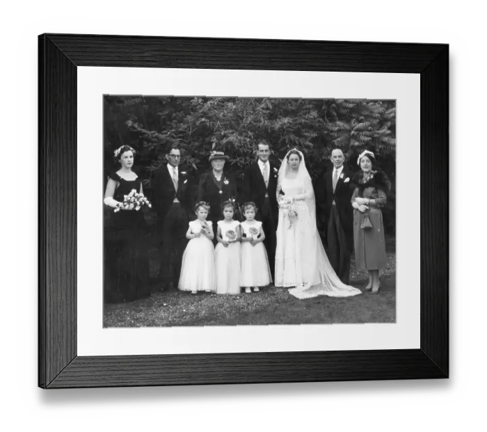 Framed Print : Wedding Group Framed Print : Wedding Group