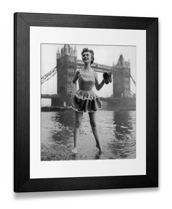 Framed Print : Modelling Dress Framed Print : Modelling Dress