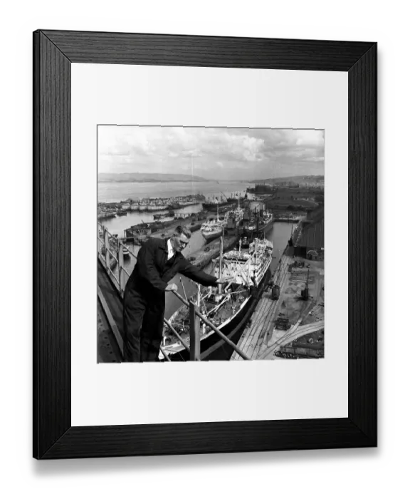 Framed Print : Greenock Dock Framed Print : Greenock Dock