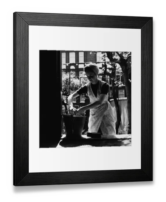 Framed Print : Scrubbing Doorstep Framed Print : Scrubbing Doorstep