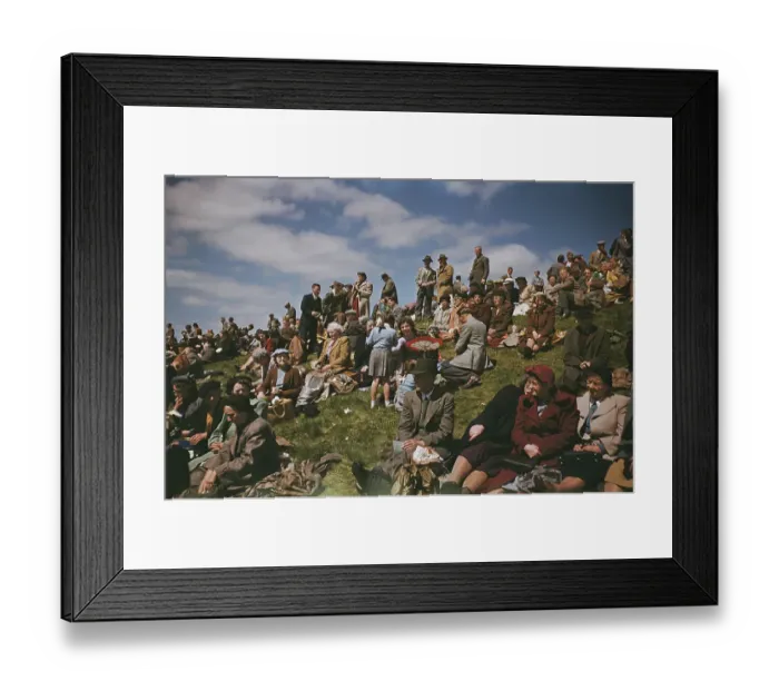 Framed Print : Derby Spectators Framed Print : Derby Spectators