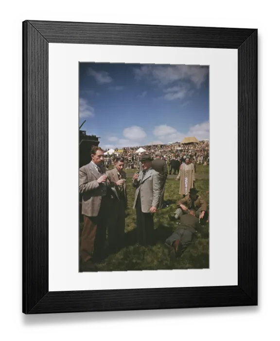 Framed Print : Derby Spectators Framed Print : Derby Spectators