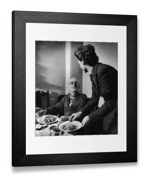 Framed Print : Food For The Old