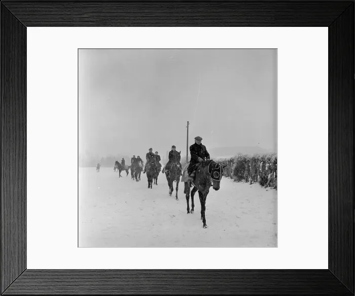 Framed Print : Winter Exercise Framed Print : Winter Exercise