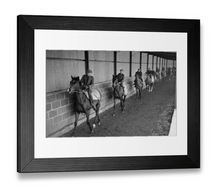 Framed Print : Racehorse Exercise Framed Print : Racehorse Exercise