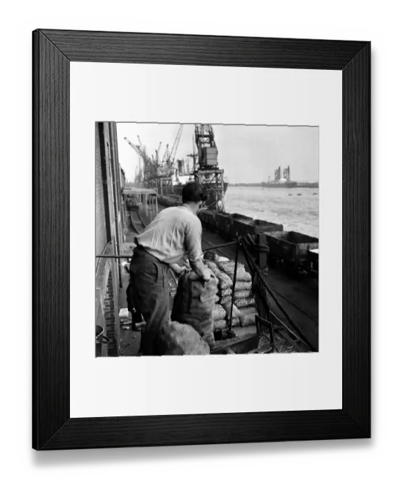 Framed Print : Cardiff Dock Worker Framed Print : Cardiff Dock Worker