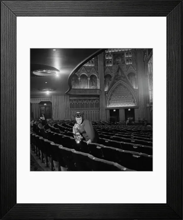 Framed Print : An Usherette, 1954 Framed Print : An Usherette, 1954