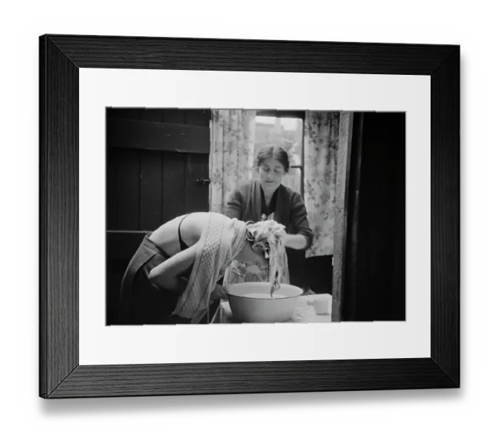 Framed Print : Women Washing Hair, 1954 Framed Print : Women Washing Hair, 1954