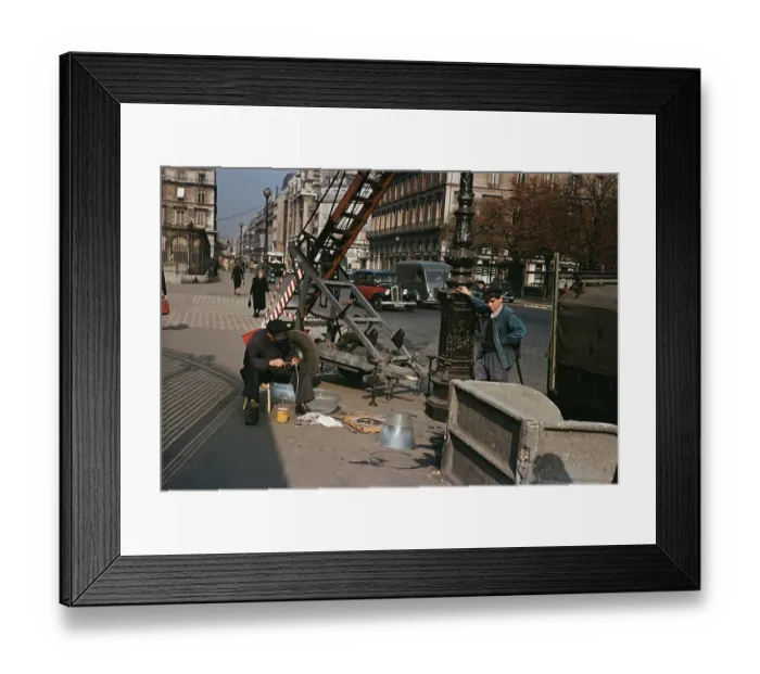 Framed Print : Street Lamp Maintenance Framed Print : Street Lamp Maintenance