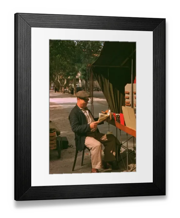 Framed Print : Stall Holder Framed Print : Stall Holder