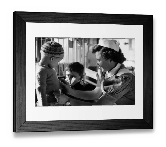 Framed Print : Nurse And Children Framed Print : Nurse And Children