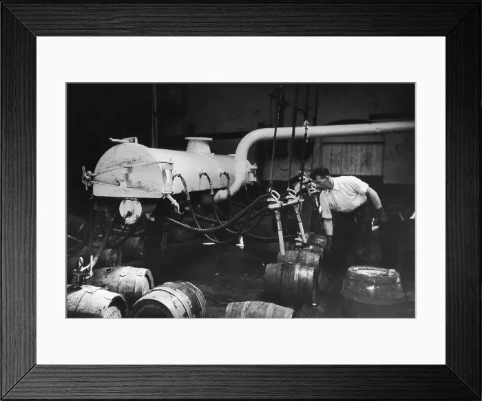 Framed Print : Filling Guinness Casks