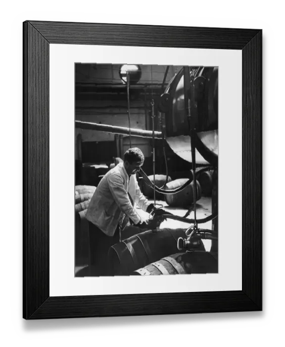 Framed Print : Filling Casks