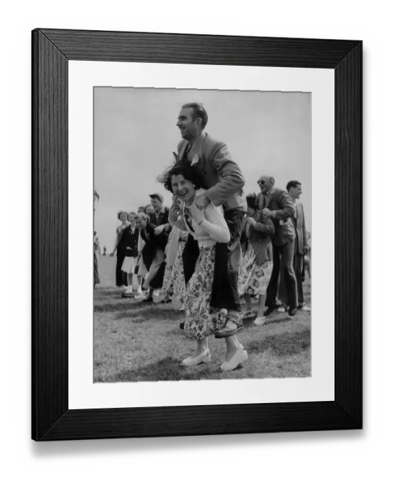 Framed Print : Piggy Back Race Framed Print : Piggy Back Race