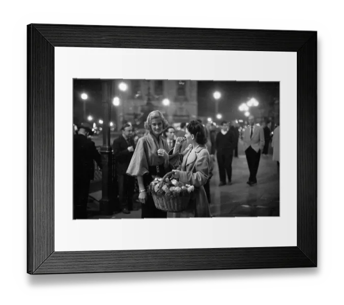 Framed Print : Selling Flowers