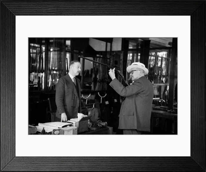 Framed Print : Evans Examines Framed Print : Evans Examines