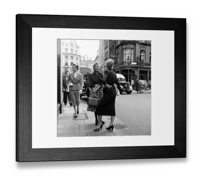 Framed Print : Street Meeting