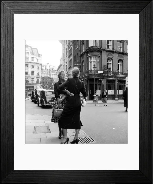 Framed Print : Meeting On The Street Framed Print : Meeting On The Street
