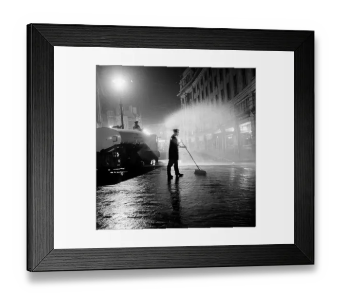 Framed Print : Cleaning The Streets