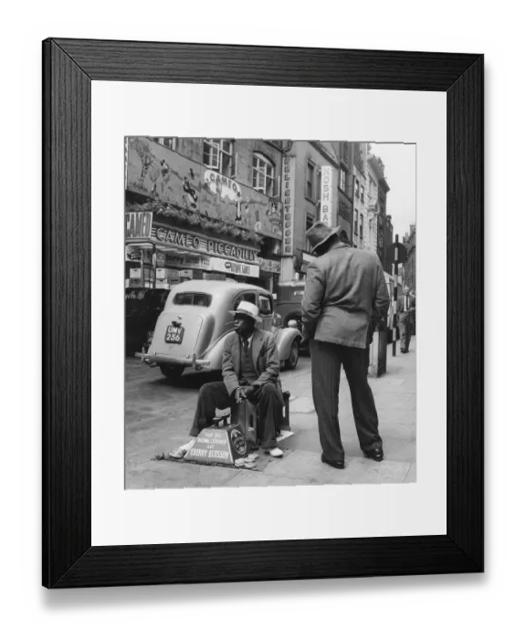 Framed Print : Patient Shoeshine Framed Print : Patient Shoeshine