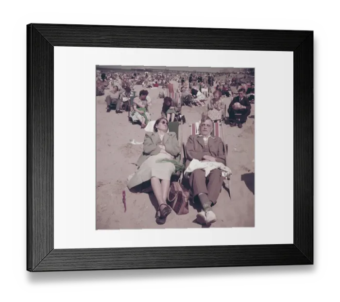 Framed Print : Relaxing On Southend Beach Framed Print : Relaxing On Southend Beach