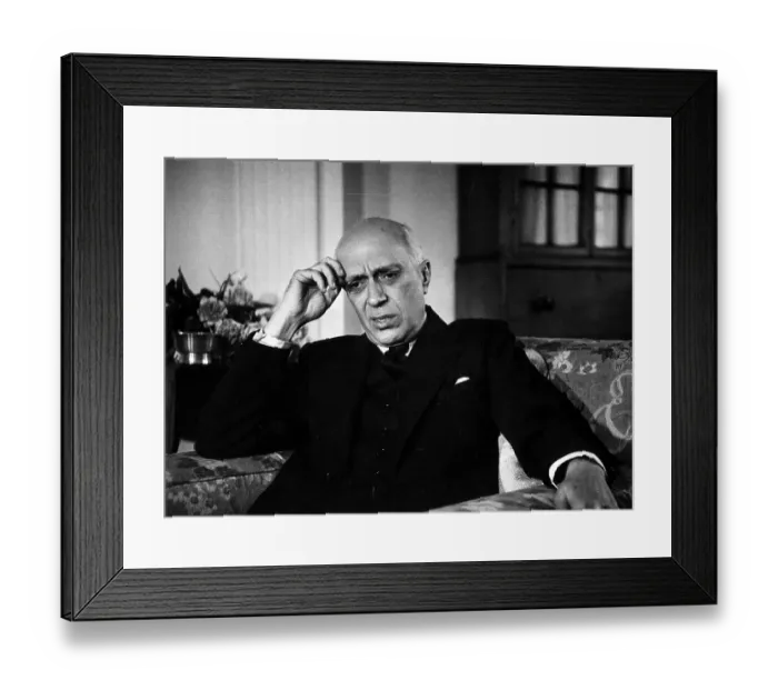 Framed Print : Nehru Interview Framed Print : Nehru Interview