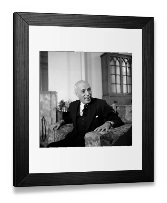 Framed Print : Nehru Amused Framed Print : Nehru Amused