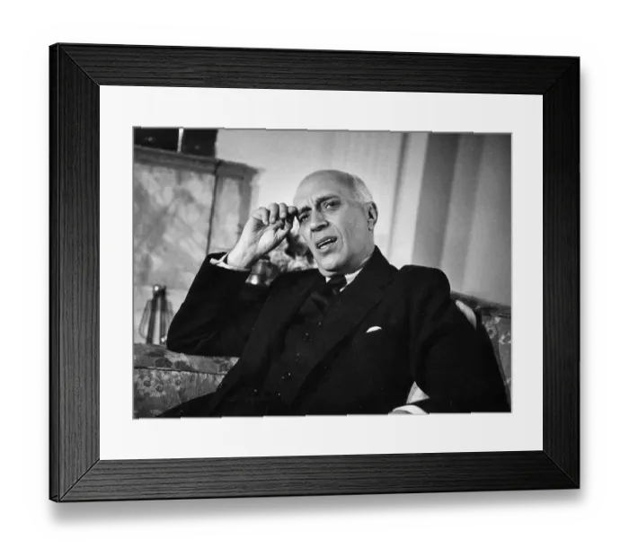 Framed Print : Nehru Talks Framed Print : Nehru Talks