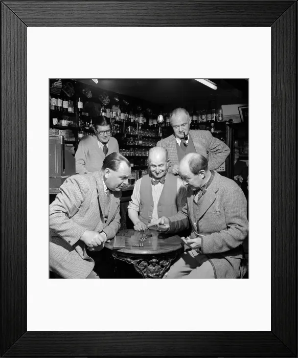 Framed Print : Pub Dominoes Framed Print : Pub Dominoes