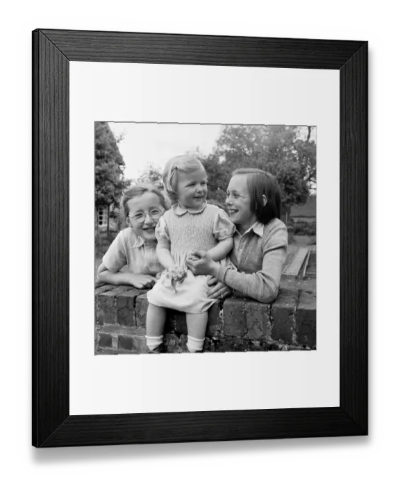 Framed Print : Farm Children Framed Print : Farm Children