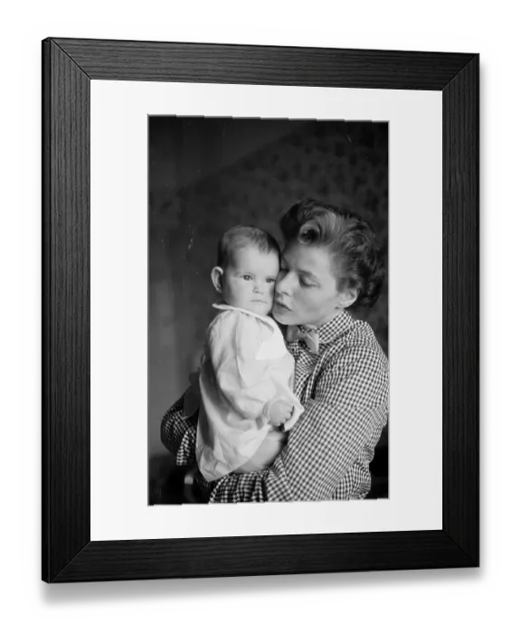 Framed Print : Bergman and Child Framed Print : Bergman and Child
