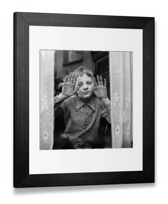 Framed Print : Black Handed Boy Framed Print : Black Handed Boy