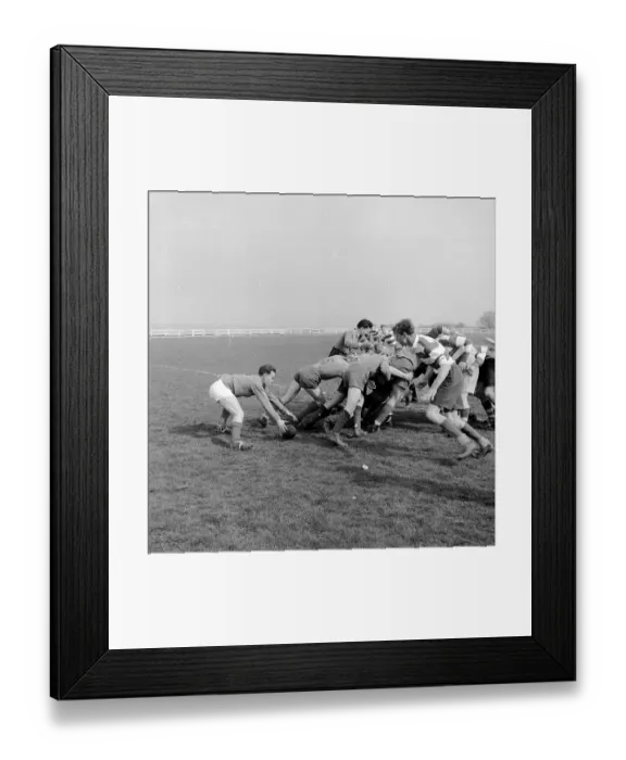 Framed Print : Rugby Scrum Framed Print : Rugby Scrum